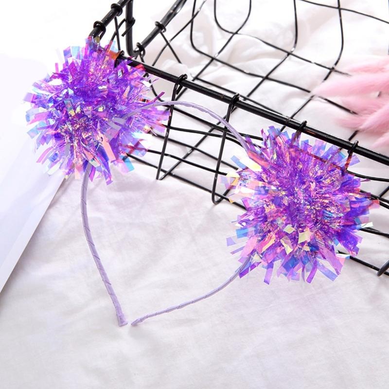 Sparkling Golds Sequins Headbands New Year Headpiece Festives Party Headwear for Christmas Cosplay and Birthday Parties