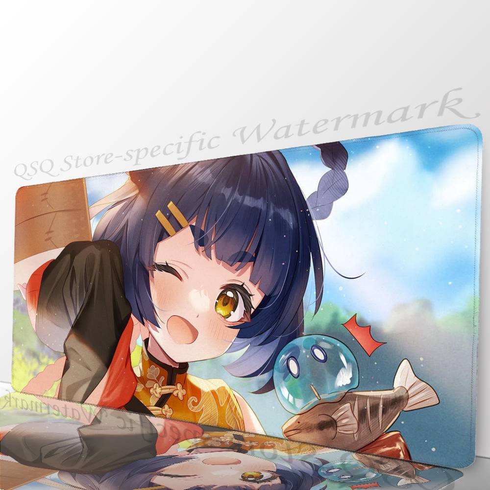 Mao Xiangling Anime Genshin I-Impact Game Mousepad Non-slip Suitable For Office Computers Laptops E-sports Game Desk Mats XXL K