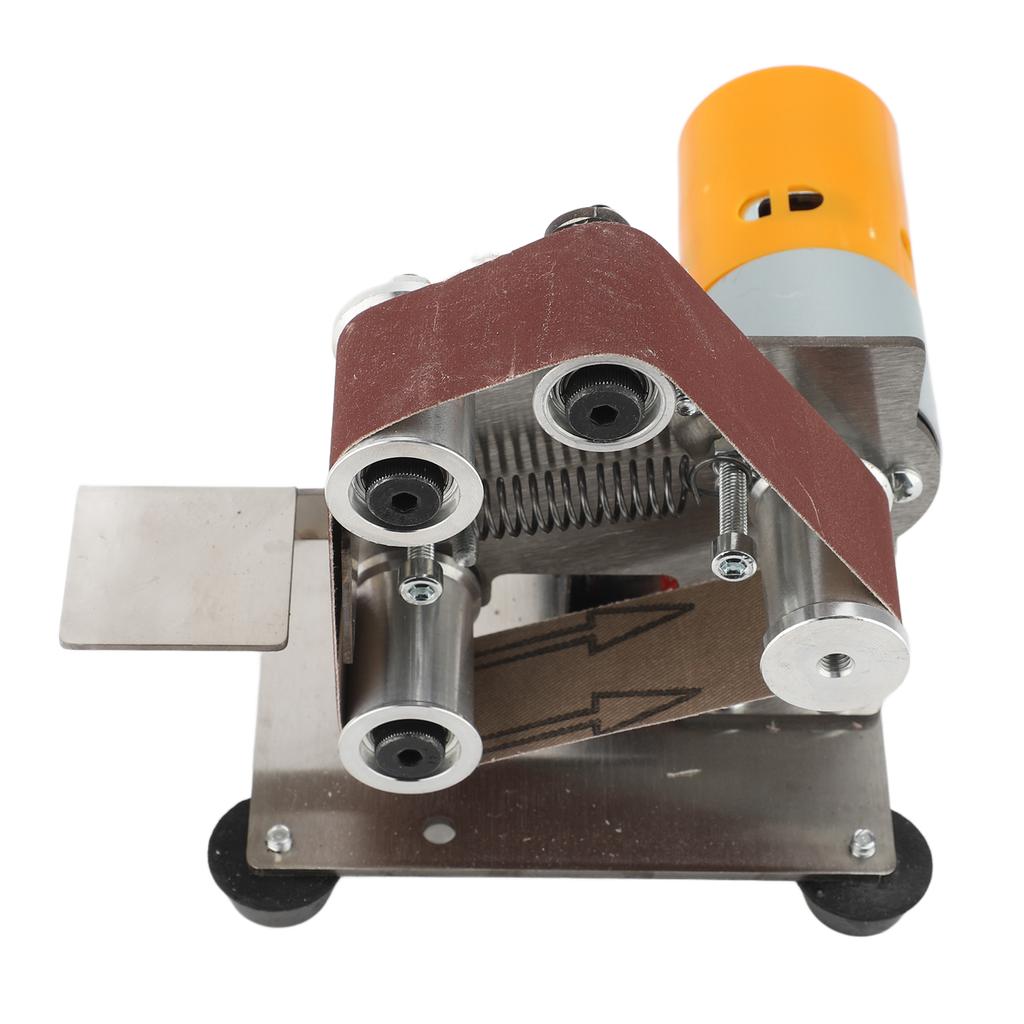 Mini Belt Sander Double Bearing Adjustable Angle Vertical Belt Sanding Machine for Home