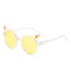 Children'S Sunglasses, Ears, Cartoon Round Frame, Multi-Color Uv-Blocking Lenses, Strong Light Baby Glasses