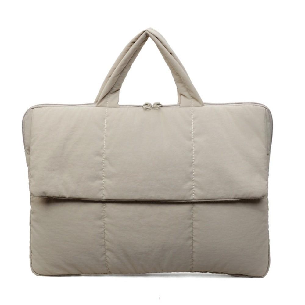 Einfache 16-Zoll-Laptoptasche Stoßfest Gepolstertes Kissen Laptopschutzhülle Leichte gesteppte Puffer-Notebook-Aufbewahrungstasche Herren Damen
