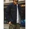 American Retro Amekaji Heavy-Duty Denim Work Shirt for Men, Spring and Autumn Hunting Jacket, Foreign Trade Men's Shirt