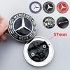 KLTFD1 1pcs 57mm Car Front Hood Emblem Badge Bonnet Car Accessories For Mercedes Benz W204 W124 X253 W166 W212 W220 W205 GLA CLA AMG