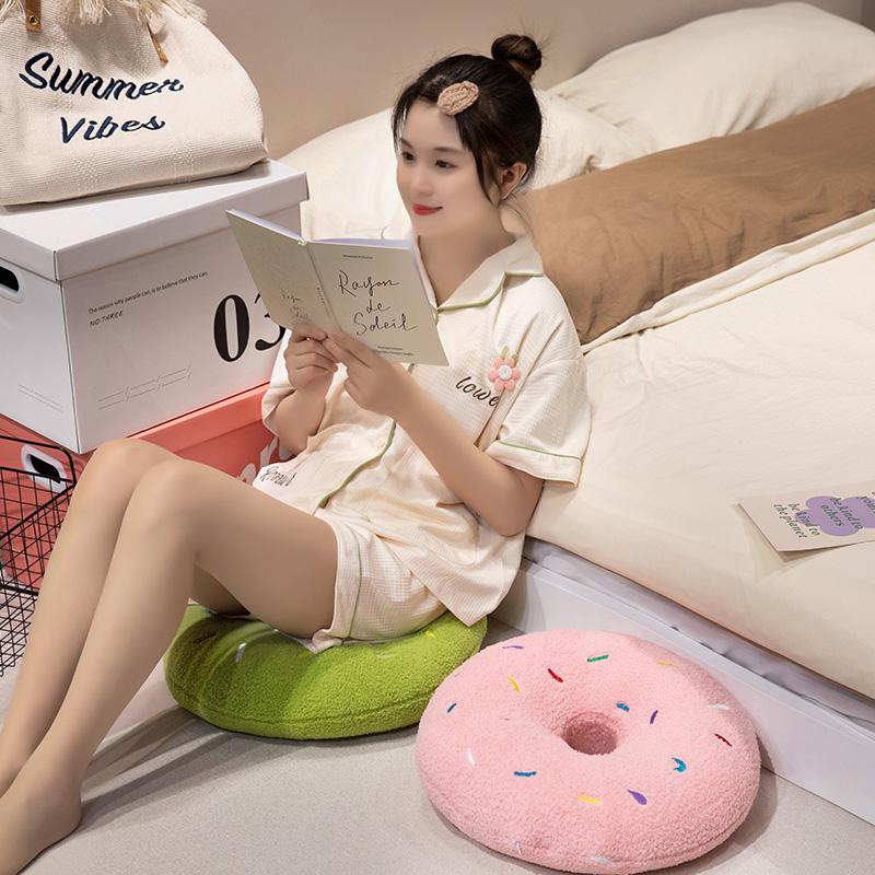 Plush Pillow Throw Toy Doughnut Cloud Moon Five Pointed Star Cushion Sofa