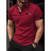 Manfinity Homme Chemise Polo Casual Manches Courtes Color-Block d'Été pour le Trajet