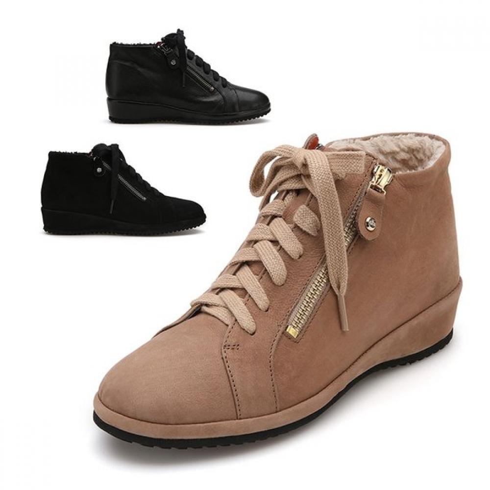 

MiSope Women S Lightweight Lace Up Ankle bootS 3cm 3color 012046027 blacks/225