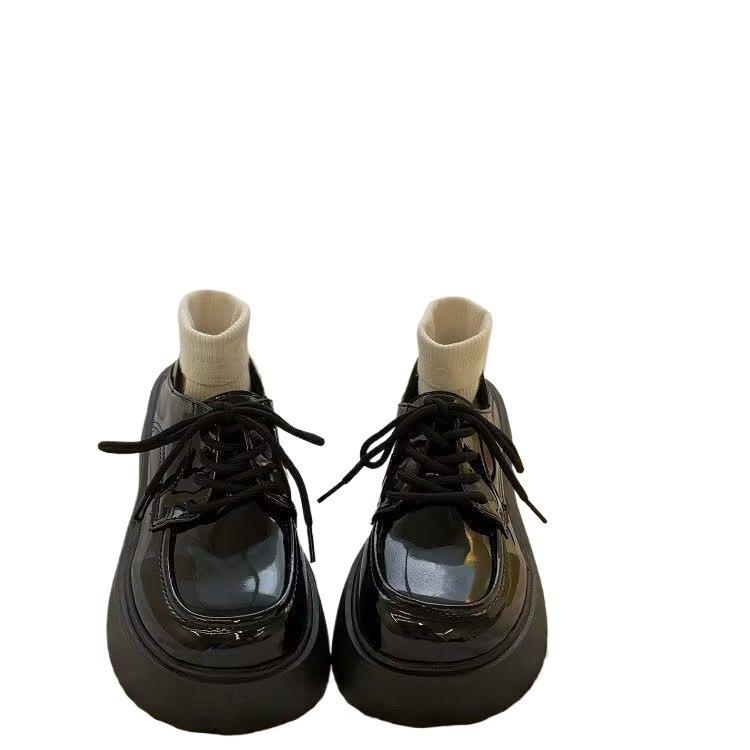 31-46 Small leather shoes women's single shoes summer 2025 shoes women's shoes college style thick-soled real soft leather loafers