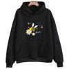 2025 Sei glücklich Hübsche Kapuzenpullover Damen und Herren Niedlicher Grafik-Hoodie Lässiges Herbst-Winter Lockerer Pullover Cartoon Comic Clo