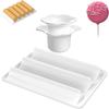 2025+ Cake Cutter and Pusher with Tray - Circle Cake Mold Set 1.75" Size High-Capacity Dual-Cavity Cake Tray