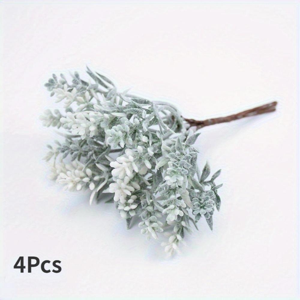 

4 шт. искусственные растения сделай сам подарочная коробка свадебные декоративные цветы рождественские гирлянды украшения для дома аксессуары 4Pcs зелёный