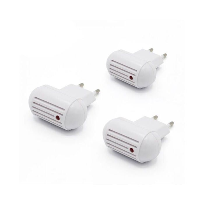 Lg-Expro Lot Of 3 Ultrasonic Mosquito Repellent Plugs Insect Repellent Effective And Practical Multiple Colors Garden Shed
