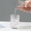 Creative Simple Glass Water Cup Pohár s textúrou kôry Pohár na šťavu Sklenený pohár na mlieko