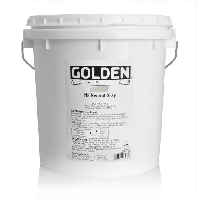 Peinture Acrylic HB Golden 3,78 L Gris Neutre n°8 S1