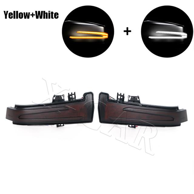2PCS Dynamic LED Side Mirror Indicator For Mercedes-Benz A B C E S CLS CLA GLA GLK Class W221 W212 W204 W176 W246 X156 C204 C117