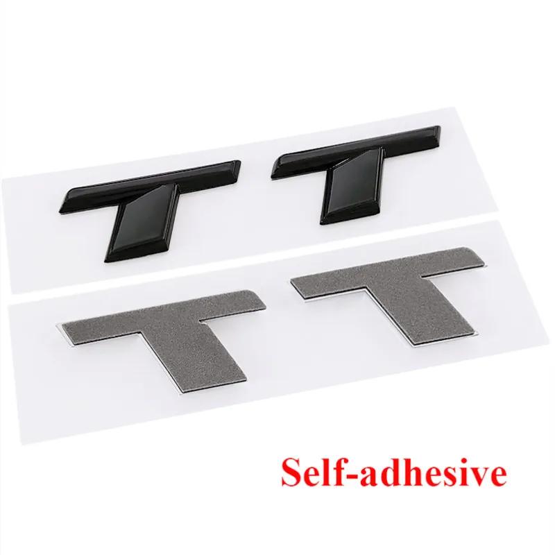 2026 3d ABS Chrome Black TT Logo Letters Car Trunk Emblem Badge Decal For Audi TT RS MK1 8N 8J MK3 8S MK2 TT Sticker Accessories