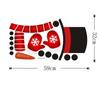 Christmas Snowman Refrigerator Sticker Window Glass Sticker Decorative Door Sticker