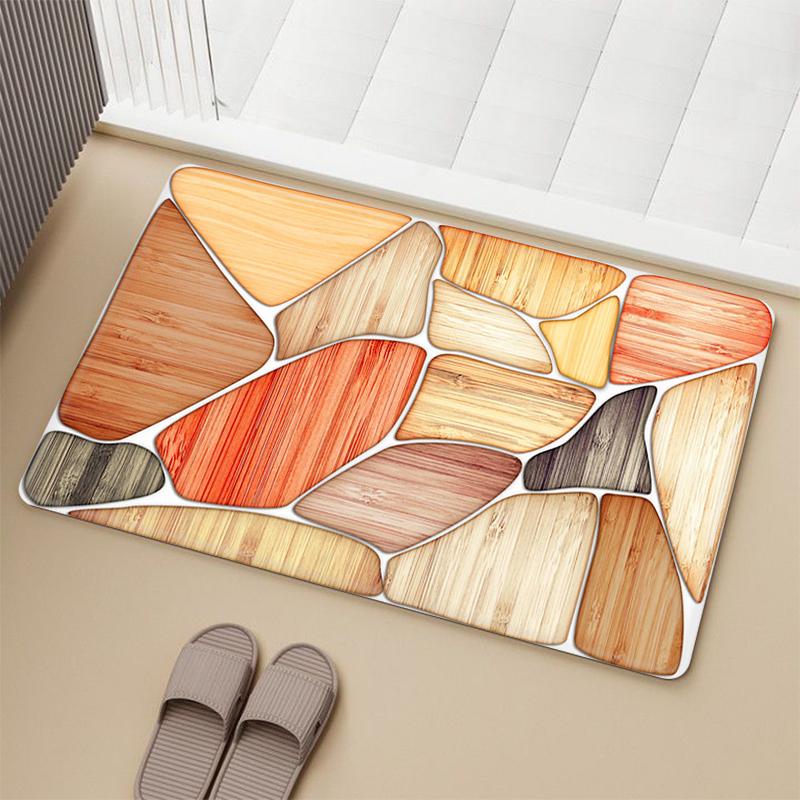 House Entrance Mats Wooden Planks Living Room Rugs Prayer Rugs Feet Kitchen Bathroom Door Mats