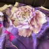 New Style Spring Summer Women Big Flower Print Scarf Ladies Popular Beach Silk Satin Shawl Fashion Headcloth