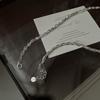 S925 Sterling Silver Niche Design Hand-Woven Snake Bone Chain Korean Style Fashion Texture Necklace Collarbone Chain
