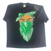 Vintage DaGrind Tupac Green Bandana Thug Life Mens 3XL Black Shirt 2Pac Flaws Unisex T-Shirt