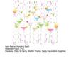 48Pcs/Set Martini Party Hanging Swirl Decoration Ceiling Hanging Streamer Spiral Decor Birthday Graduation Wedding Celebration Baby Shower Party
