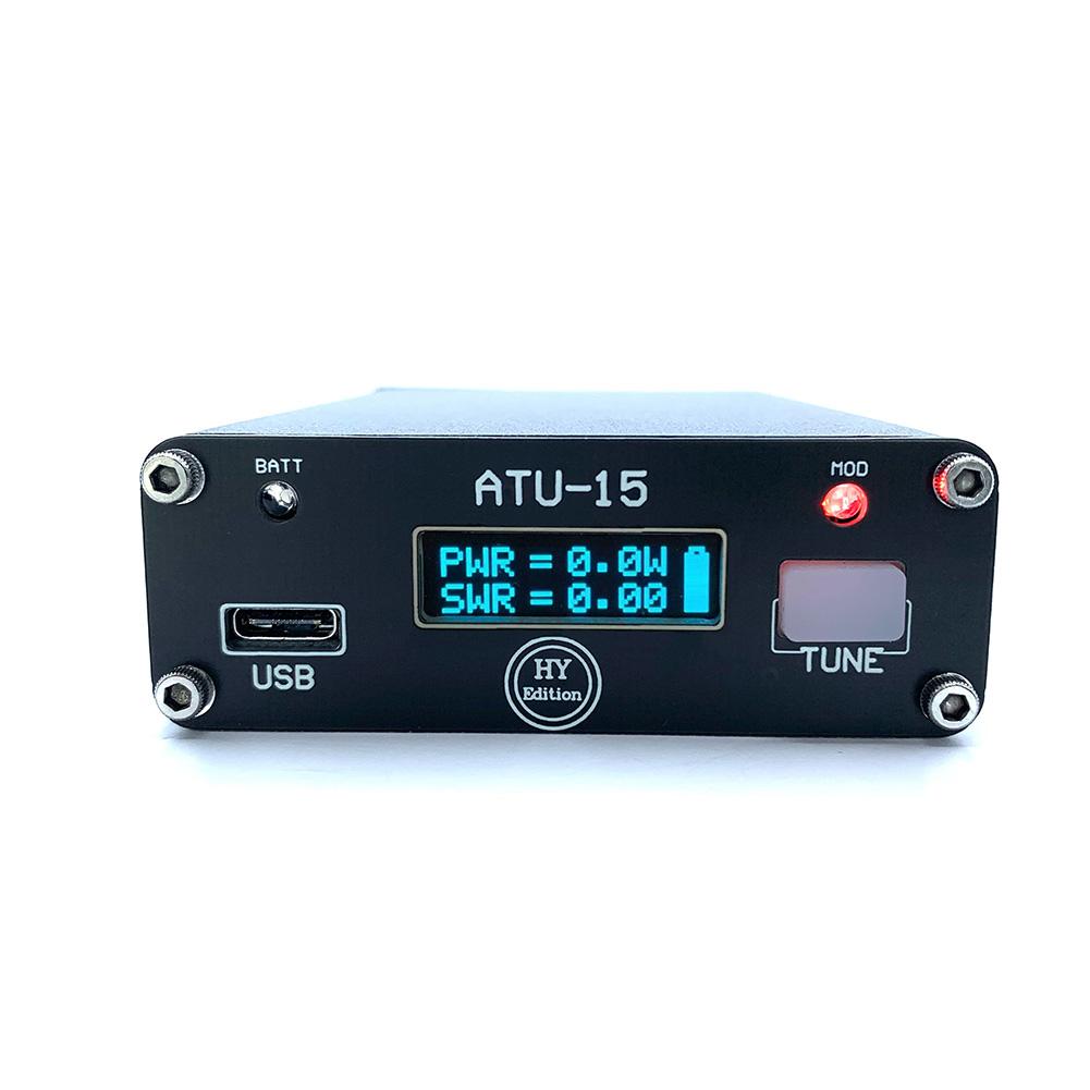 Shortwave Antenna ATU-15 Antenna Tuner Built-in Battery Lightweight Design Metal Housing PCBs Front Panel Tuning Frequency Range