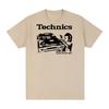 T-shirt Technics insegnali bene Giradischi DJ Musica House Techno Elettronica Cotone T-shirt Uomo Nuova Maglietta Top Donna