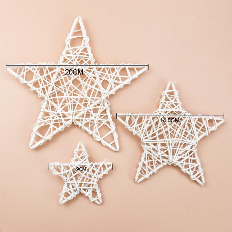 10/15/20CM Tree Root Vine Festival Star Wreath Christmas Home Decoration Accessories Wedding Background Diy Artificial Plants