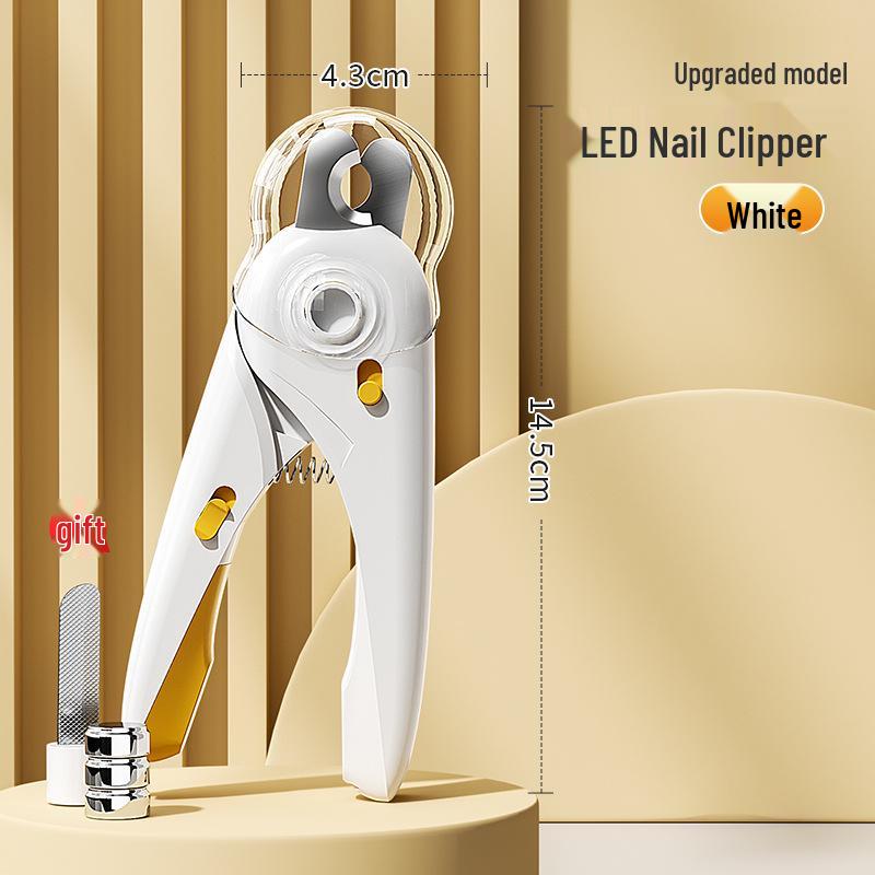 Pet Nail Clippers with Light for Cats, Dogs, Rabbits, and Puppies - Precision Cutting Tool with Safety Features