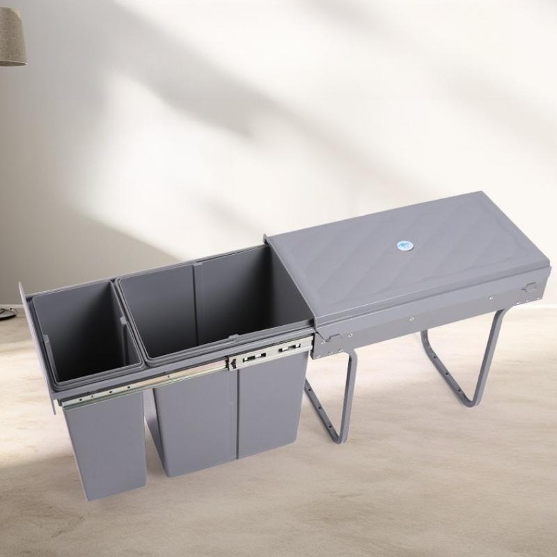 Embedded Modern Trash Can Kitchen Simple Separate Trash Bins Balcony Large Capacity Garbage Bin Food Disposal Rubbish Can