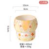 Hand-Painted Relief Ceramic Household Ceramic Cup Water Cup Creative Hand Cup Large Capacity Mug Milk Cup Breakfast Cup