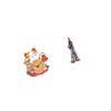 Musician Wall Clock Sculpture for Kids Bedroom Office Kitchen Home Decor Resin Art Figurine Table