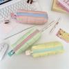 Cute Cotton-Filled Pencil Case Pen Bag Large-Capacity Student Stationery Storage Bag Portable  Girly Cosmetic Bag Gifts