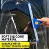 Durable Silicone Window Squeegee Multi-Purpose Streak-Free Cleaning Scraper Clean Tool Glass Wiper for Car