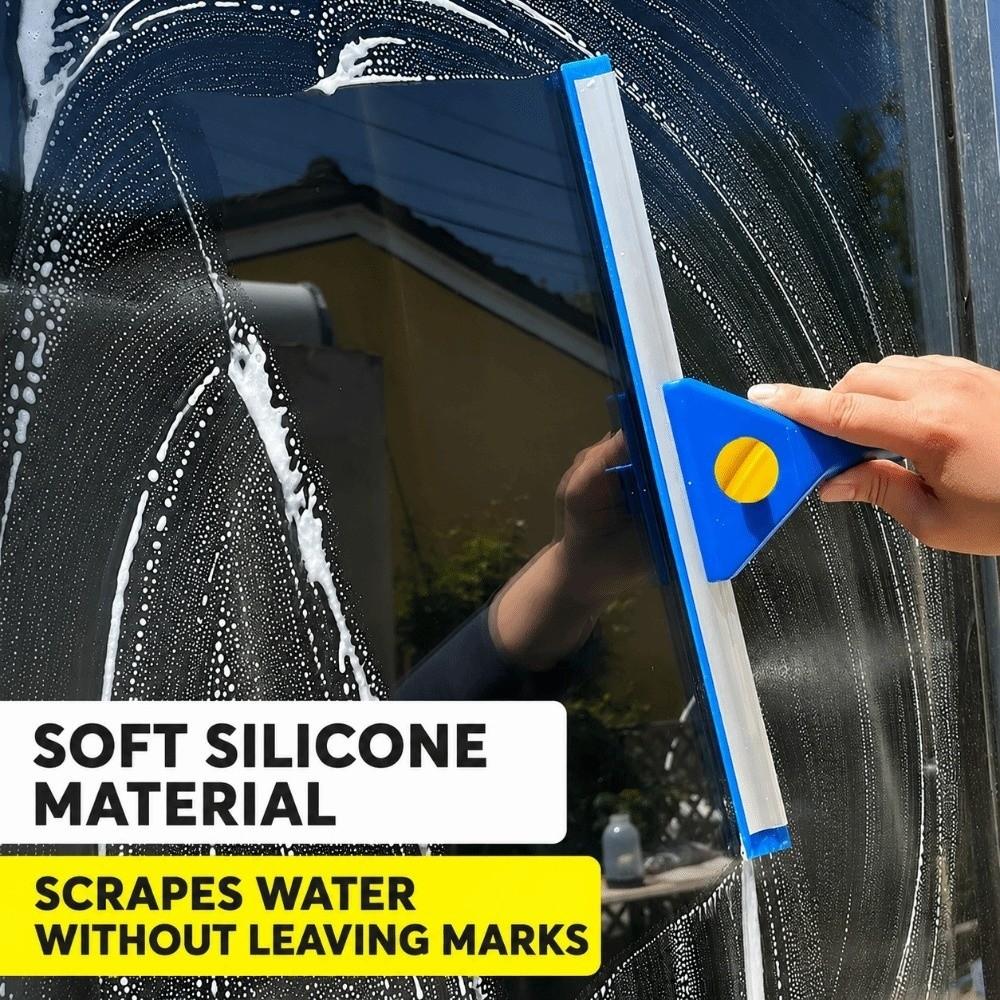 Durable Silicone Window Squeegee Multi-Purpose Streak-Free Cleaning Scraper Clean Tool Glass Wiper for Car