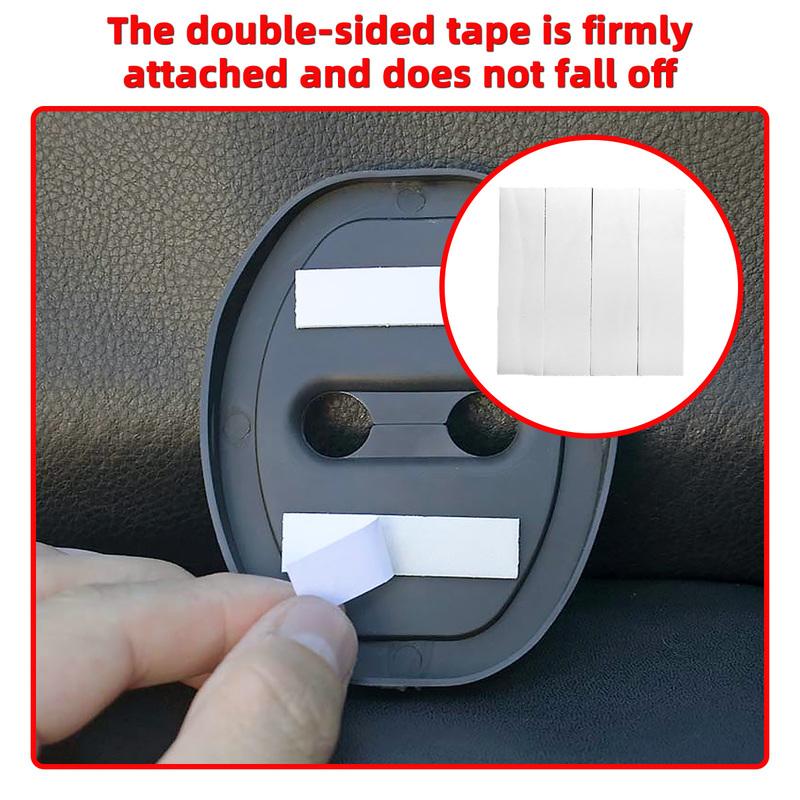 PINMOAP Car Door Lock Buckle Protective Cover Anti-Collision Door Lock Buckle Silicone Protective Cover Shock-Absorbing Pad