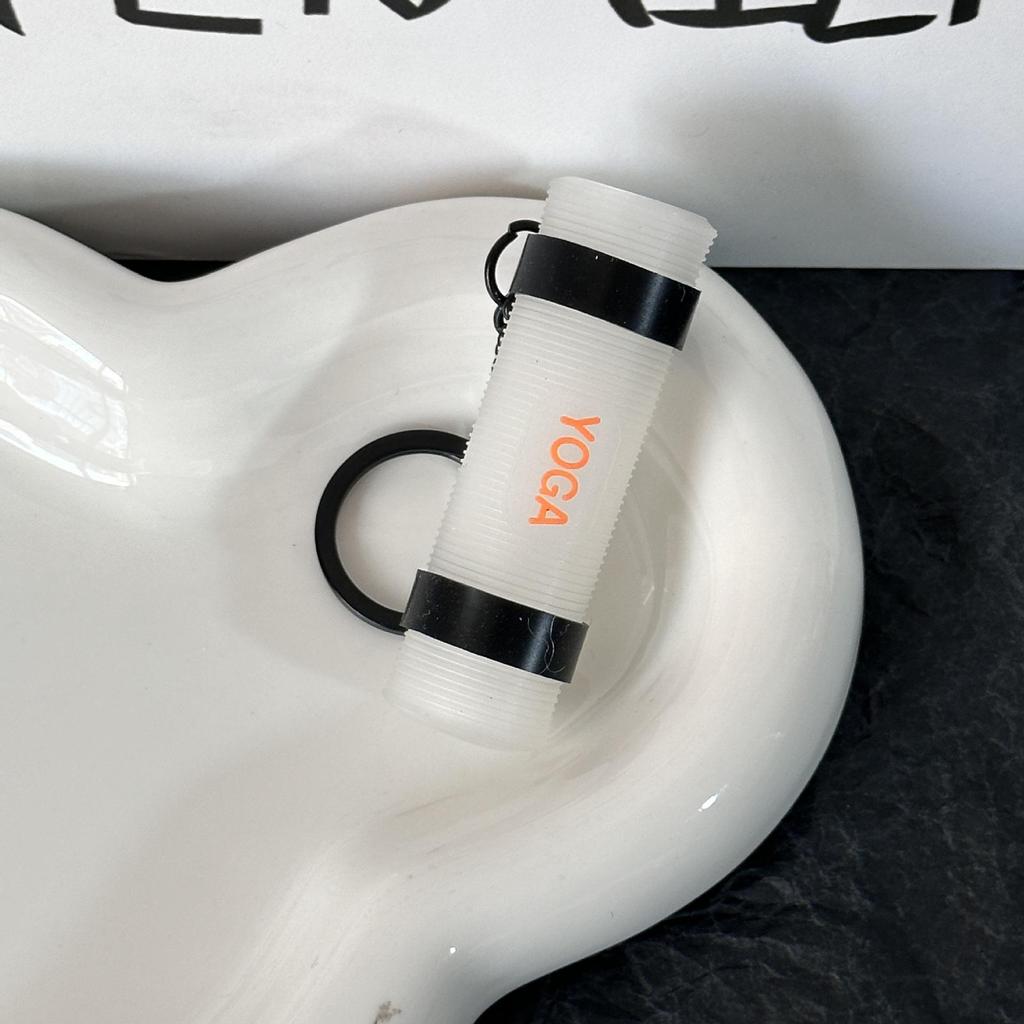 Miu Series Dumbbell Plate Keychain: Trendy Fitness Accessory & Sports Jewelry Gift