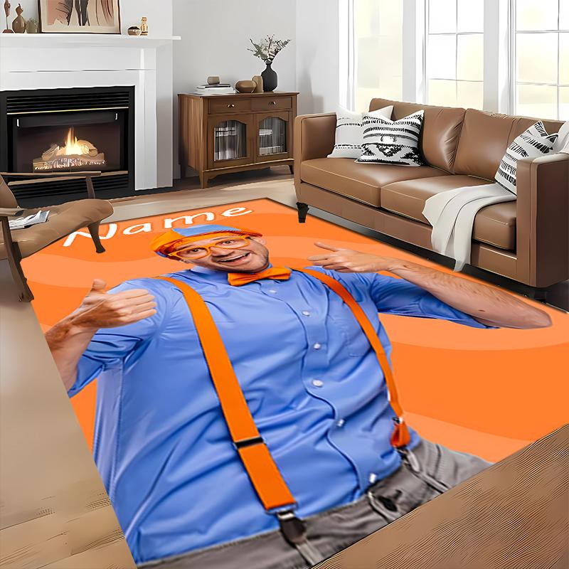 Custom personalization Blippi Area Rug - Perfect For Kitchen, Bathroom,Laundry Room Decor Large Size Available,Gift All Seasons