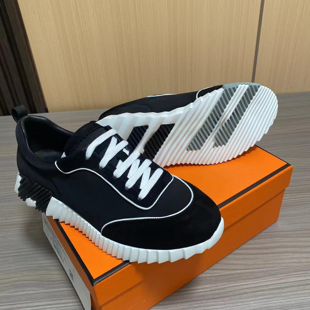 H Home Herren Leder Freizeitsneakers Schwarze Kleine Weiße Schuhe Paar Atmungsaktives Netz Herrenschuhe