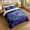 Elephant Theme Personalized 3Pcs Bedding Set Custom Text & Name 1 Sheet 2 Pillowcases Household Bedding 1pc