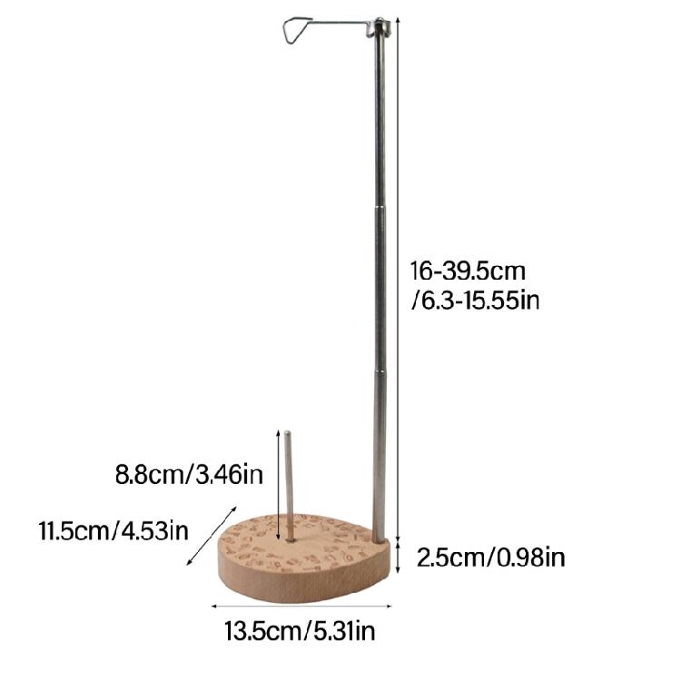 Single Thread Spool Holder Cone Spool Stand Sewing Machine Thread Stand with Heavy Base, Sewing Single Thread Holder
