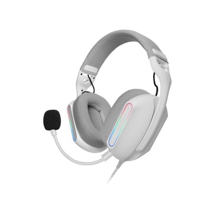 Mars Gaming Mh-pro Auriculares Rgb Flow Sonido Envolvente Almohadillas Air 3d Micrófono Blanco