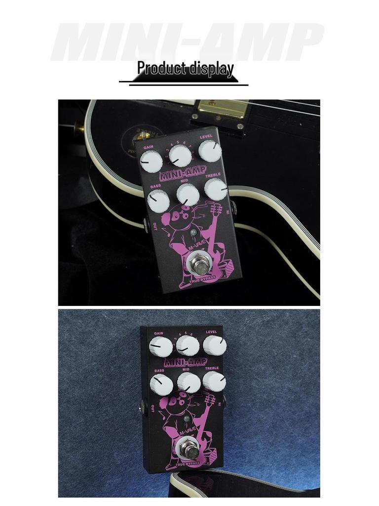 Mini-Amp Guitar Effects Pedal: Electric Guitar Amplifier & Rock/Electronic Instrument Accessory