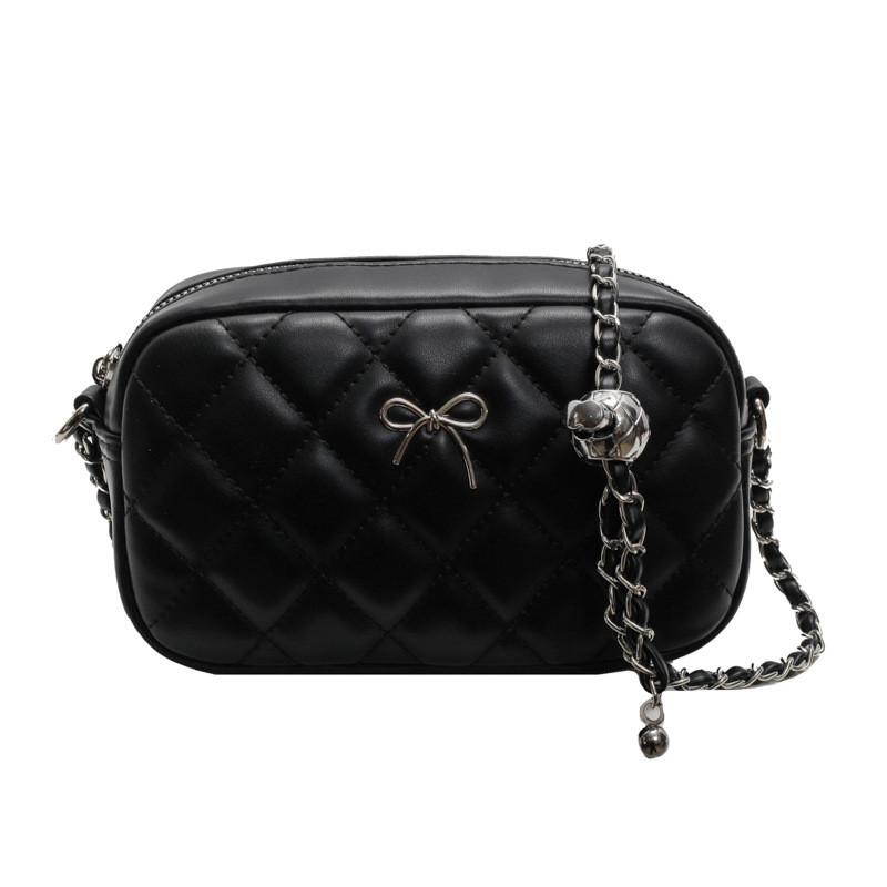 Ielgy Korean Fashion Rhombus Chain Bag High-End Western Style Cross-Body All-Match Small Square Bag