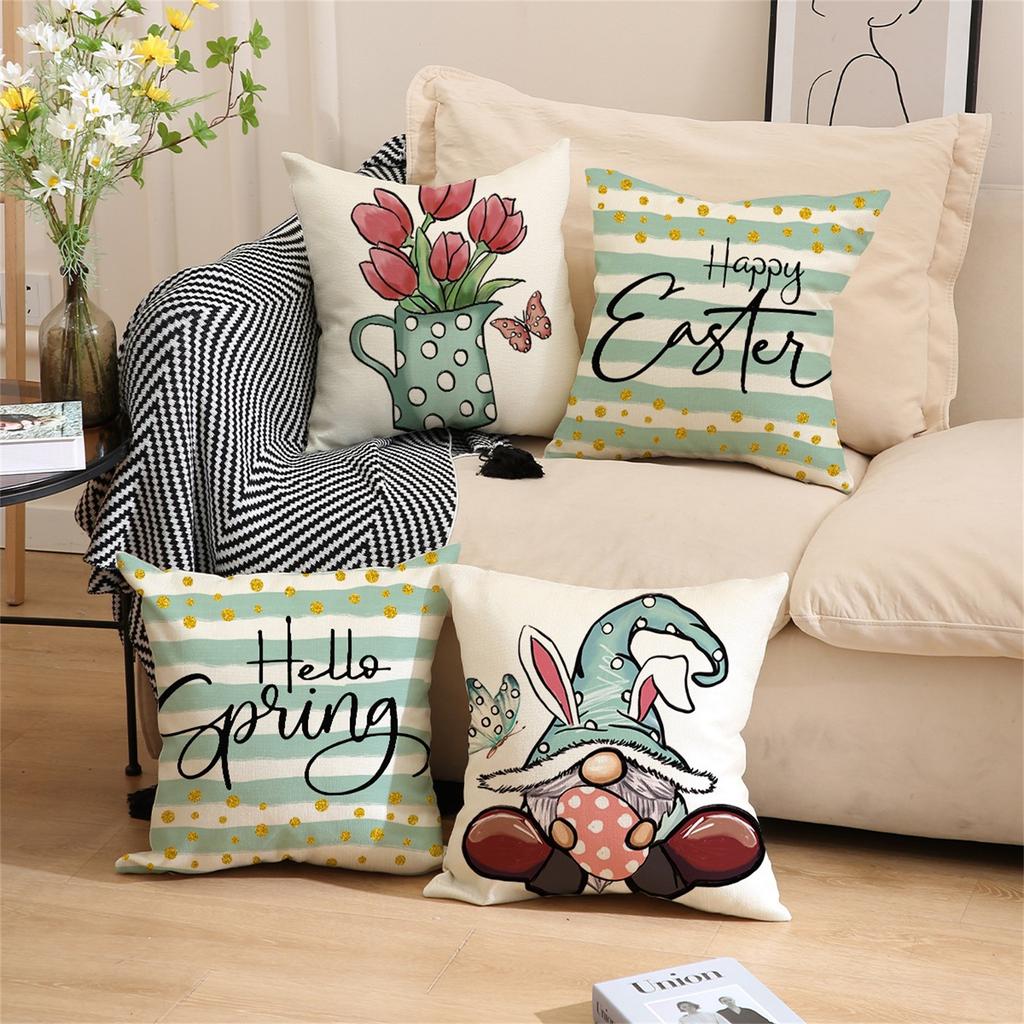 Easter Day Home Cushion Survived Family Case Throw Cover