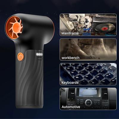 Handheld Blower Fan Cordless Rechargeable 130000RPM High Speed for Dust Removal In Electronics and Vehicles