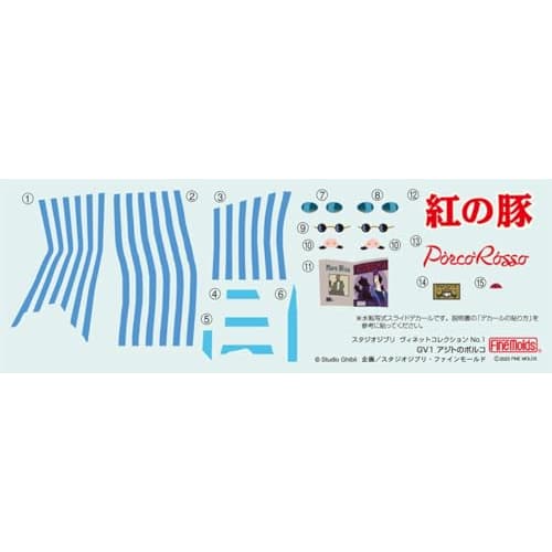 Fine Mold Studio Ghibli Vignette Collection No.1 Porco Rosso's Hideout - Non-Scale Plastic Model GV1 - Molded Color