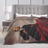 Super Warm BlanketStudents Camping Lenin Joseph Stalin Throw Blanket  Flannel Bedspread For Couch Chair Novelty Sofa Bed Cover
