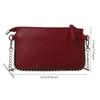 Fashionable and Versatile Chain Small Square Bag, Elegant Women's Crossbody Bag, Simple and Casual Leather Shoulder Bags