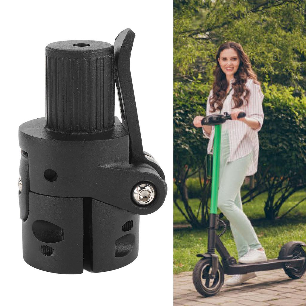Electric Scooter Folding Pole Base ABS and Alloy Non Slip Coating Folding Pole Fitting Base for Cycling
